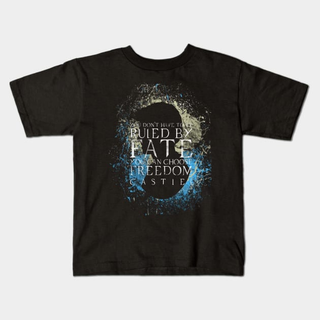 Castiel Quote Kids T-Shirt by wnchstrbros